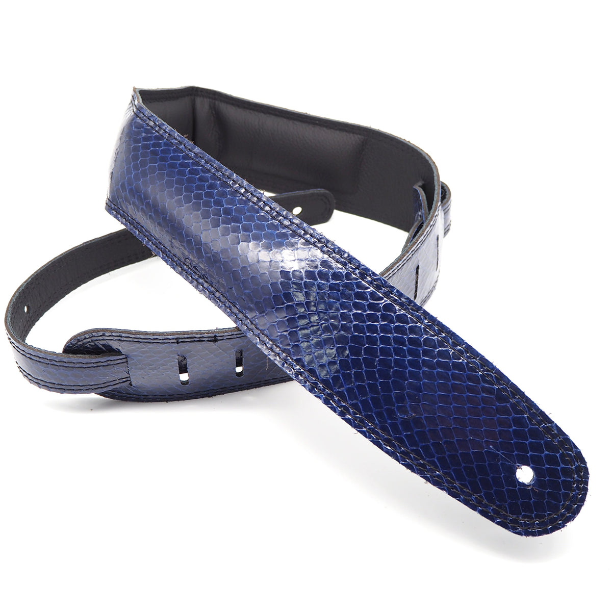 DSL 2.5" Padded Snakeskin Strap - Navy - Acoustic Centre Music Store, Melbourne Australia