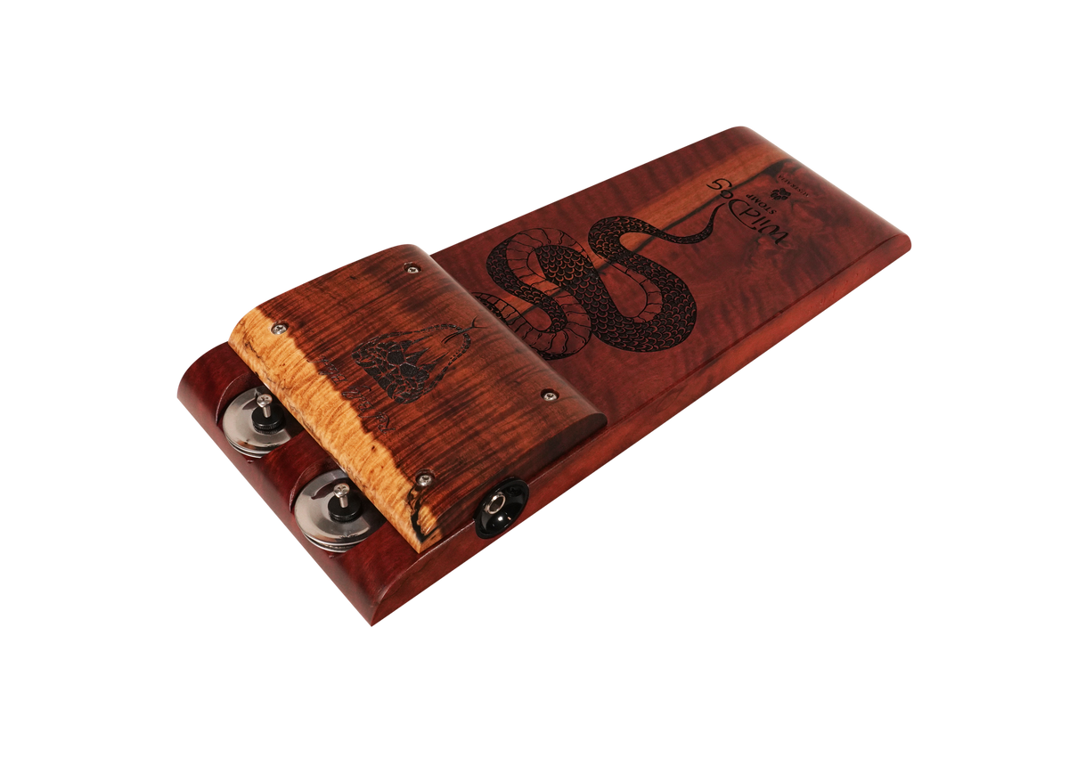 Wild Dog Red Belly Black Stomp Box With Jingles