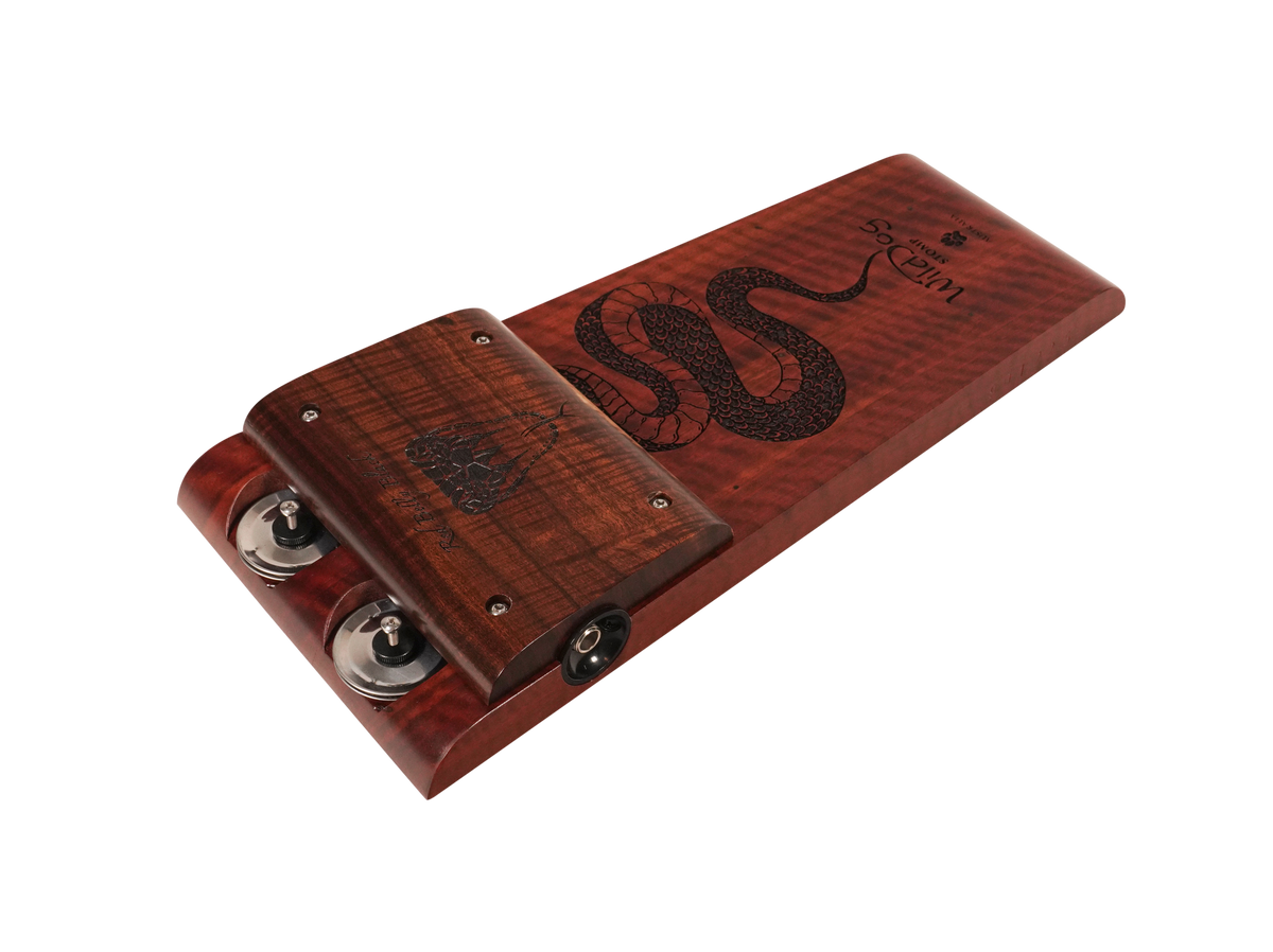Wild Dog Red Belly Black Stomp Box With Jingles