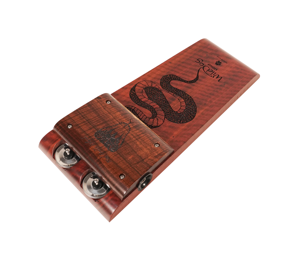 Wild Dog Red Belly Black Stomp Box With Jingles