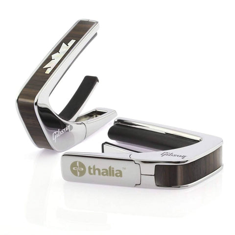 Thalia Gibson Crown Rosewood Capo - Chrome - Acoustic Centre Music Store, Melbourne Australia
