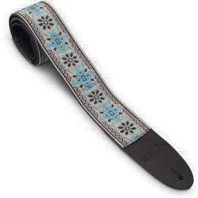 Martin Guitars Retro Woven Strap ' Blue / Brown' - Acoustic Centre Music Store, Melbourne Australia