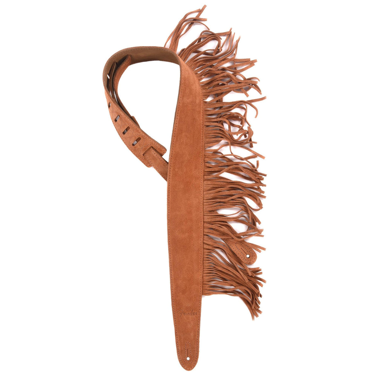 Fender Suede Fringe Brown 2.5" Guitar Strap - Acoustic Centre Music Store, Melbourne Australia