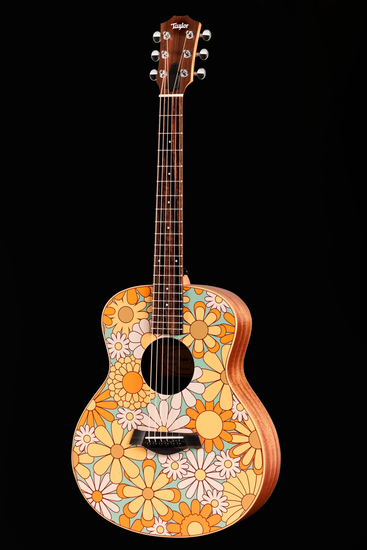 Taylor GS Mini-e Special Edition 'Floral Blue' Acoustic Electric Guitar