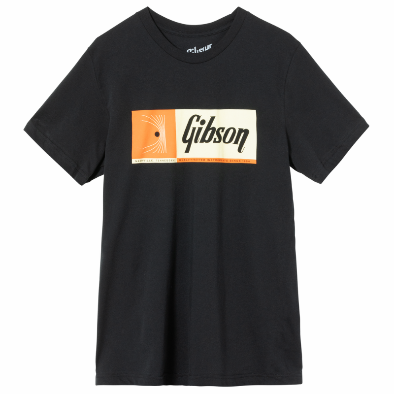 Gibson &#39;Quality Fretted Instruments&#39; T-Shirt - Acoustic Centre Music Store, Melbourne Australia