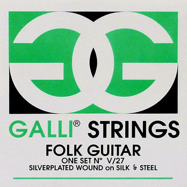 Galli V27 Silk &amp; Steel Ball End Folk Guitar Strings - Acoustic Centre Music Store, Melbourne Australia
