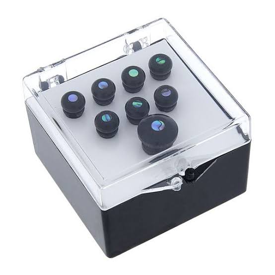 Martin Ebony / Paua Pearl Bridge Pin and Endpin Set