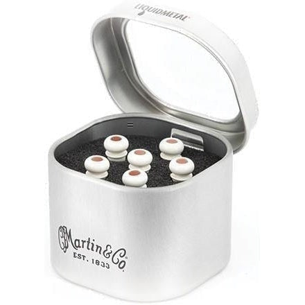 Martin Bone Luxe Liquid Metal Bridge Pins - Acoustic Centre Music Store, Melbourne Australia