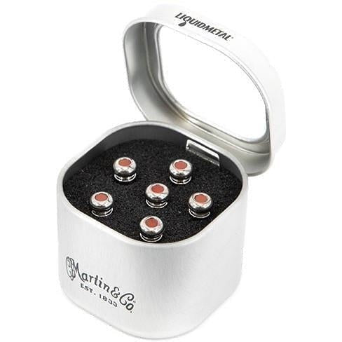 Martin Chrome Luxe Liquid Metal Bridge Pins - Acoustic Centre Music Store, Melbourne Australia