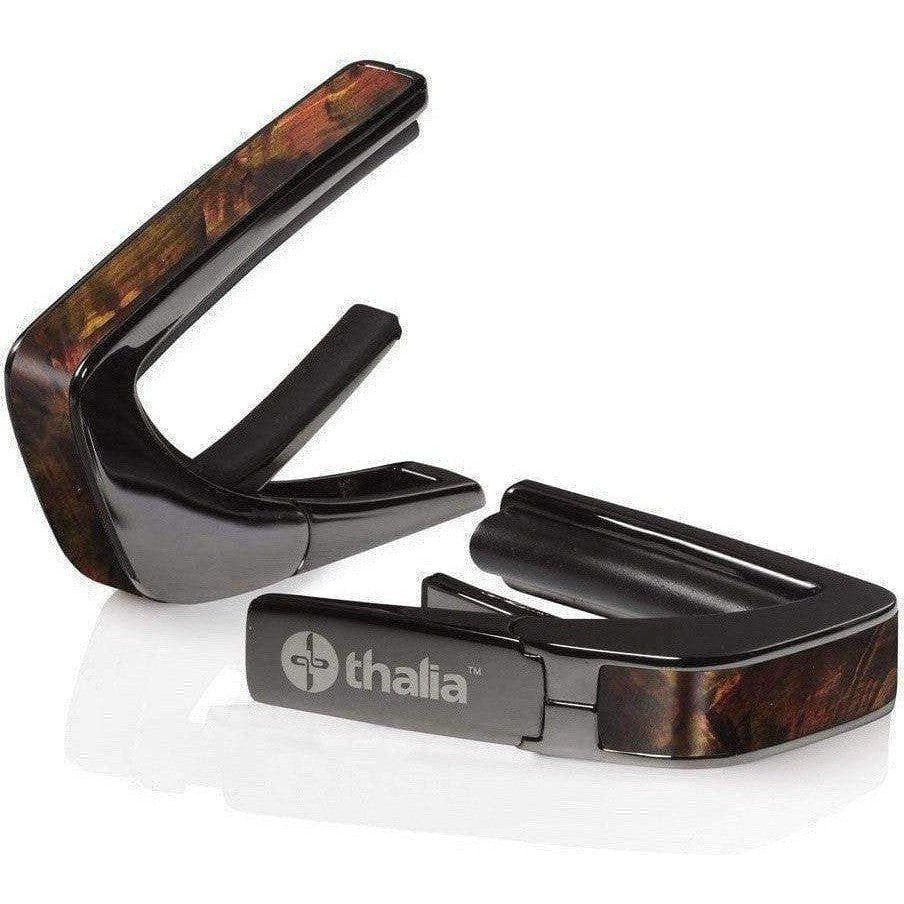 Thalia 'Tennessee Whiskey Shell' Guitar Capo - Black Chrome - Acoustic Centre Music Store, Melbourne Australia