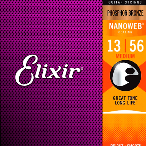 Elixir Phosphor Bronze Nanoweb Acoustic Guitar Strings - Acoustic Centre Music Store, Melbourne Australia