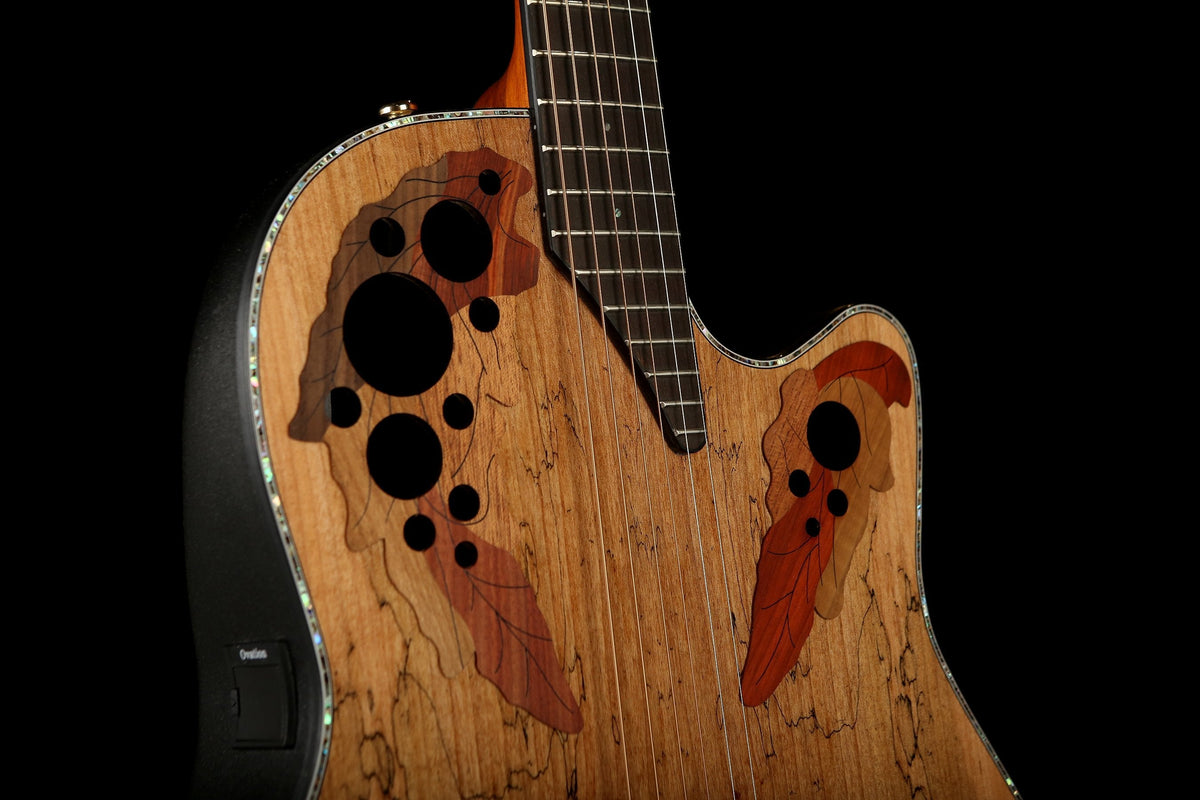 Ovation CE44P Exotic &#39;Spalted Maple&#39; Celebrity Elite Acoustic Guitar - Acoustic Centre Music Store, Melbourne Australia