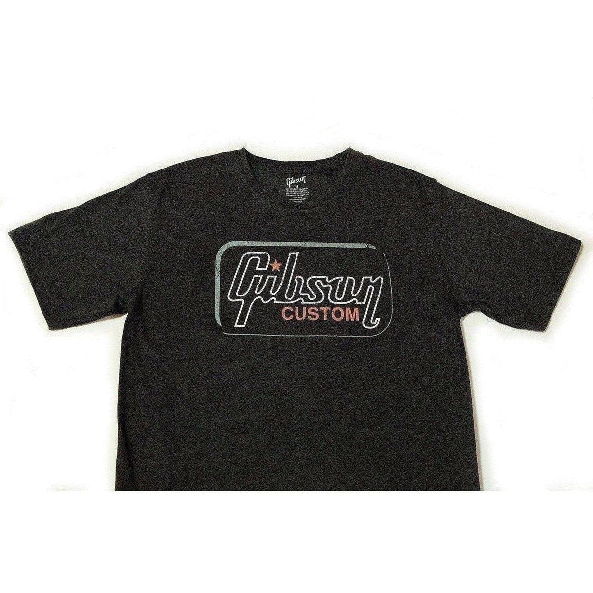 Gibson Guitars Custom Heathered Gray T-Shirt - Acoustic Centre Music Store, Melbourne Australia