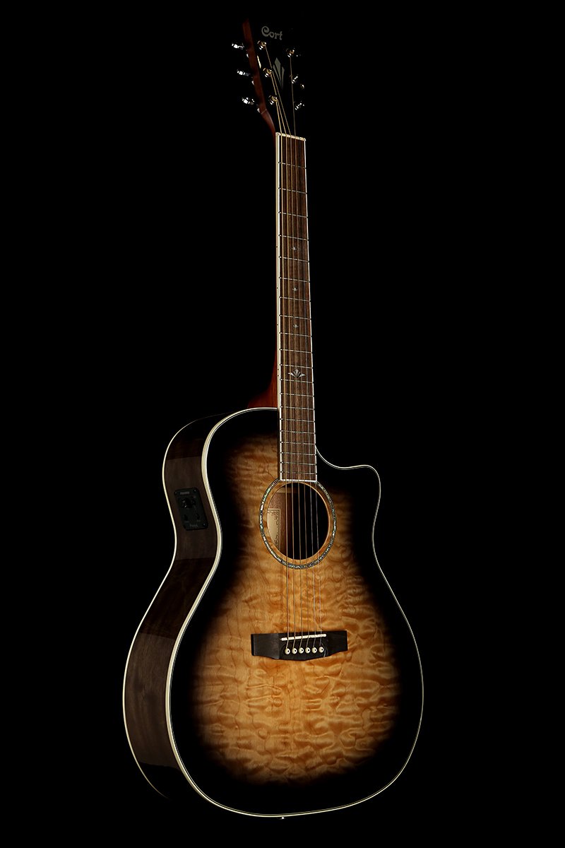 Cort GA Grand Regal &#39;Transparent&#39; Acoustic Electric Guitar - Acoustic Centre Music Store, Melbourne Australia