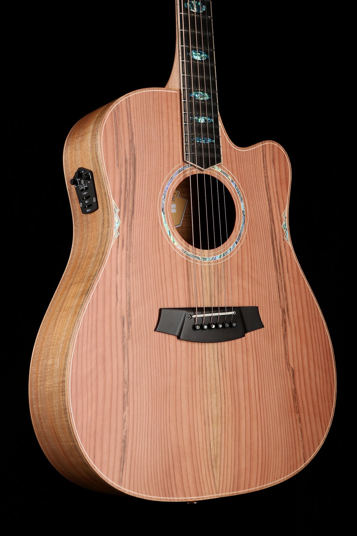 Cole Clark 'Fat Lady' FL3EC Redwood / Blackwood Acoustic Electric Guitar - Acoustic Centre Music Store, Melbourne Australia