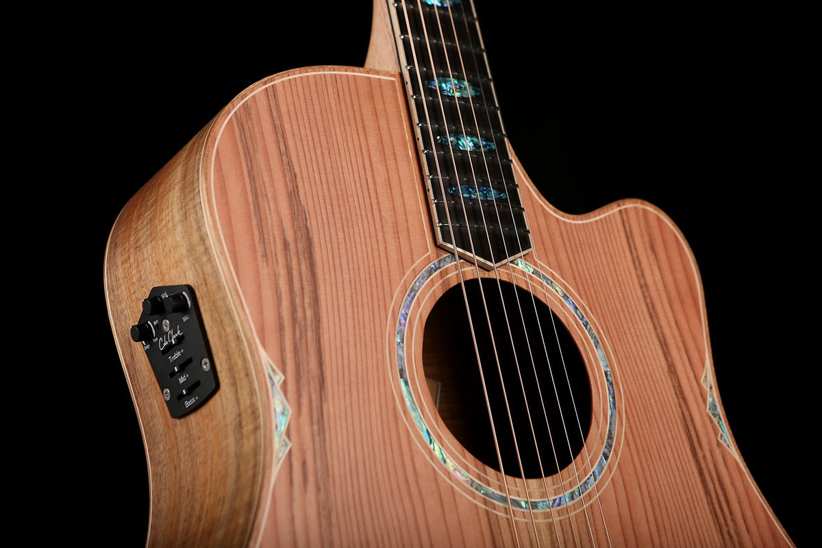 Cole Clark 'Fat Lady' FL3EC Redwood / Blackwood Acoustic Electric Guitar - Acoustic Centre Music Store, Melbourne Australia