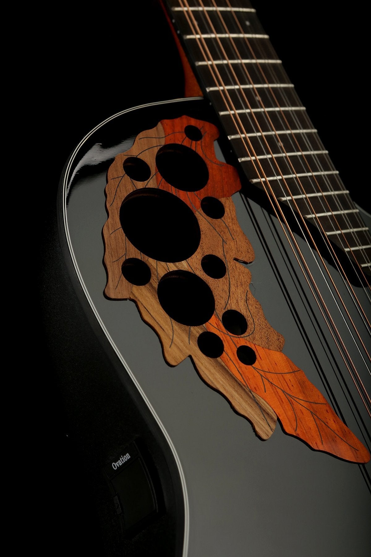 Ovation CE4412-5 Celebrity Elite Black 12-String Acoustic Electric Guitar - Acoustic Centre Music Store, Melbourne Australia