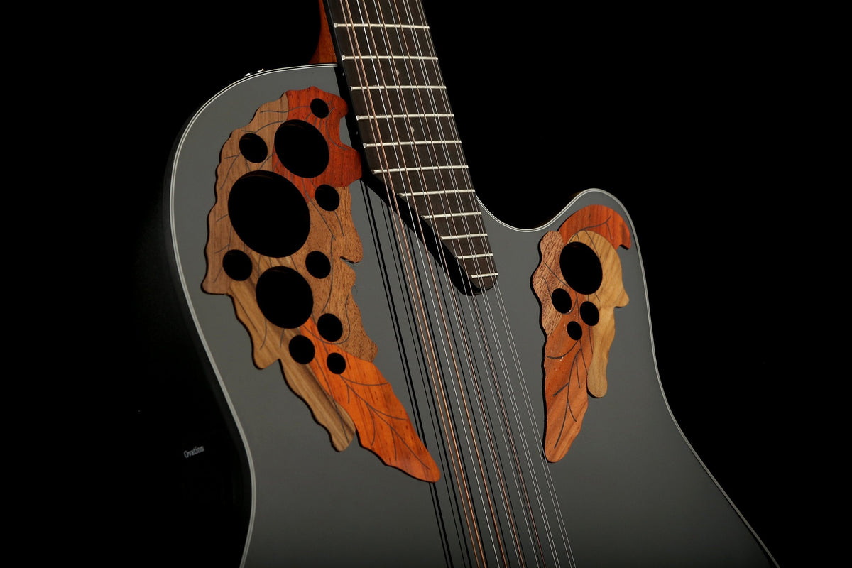 Ovation CE4412-5 Celebrity Elite Black 12-String Acoustic Electric Guitar - Acoustic Centre Music Store, Melbourne Australia