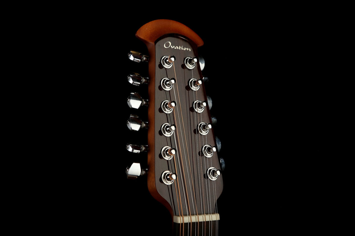 Ovation CE4412-5 Celebrity Elite Black 12-String Acoustic Electric Guitar - Acoustic Centre Music Store, Melbourne Australia