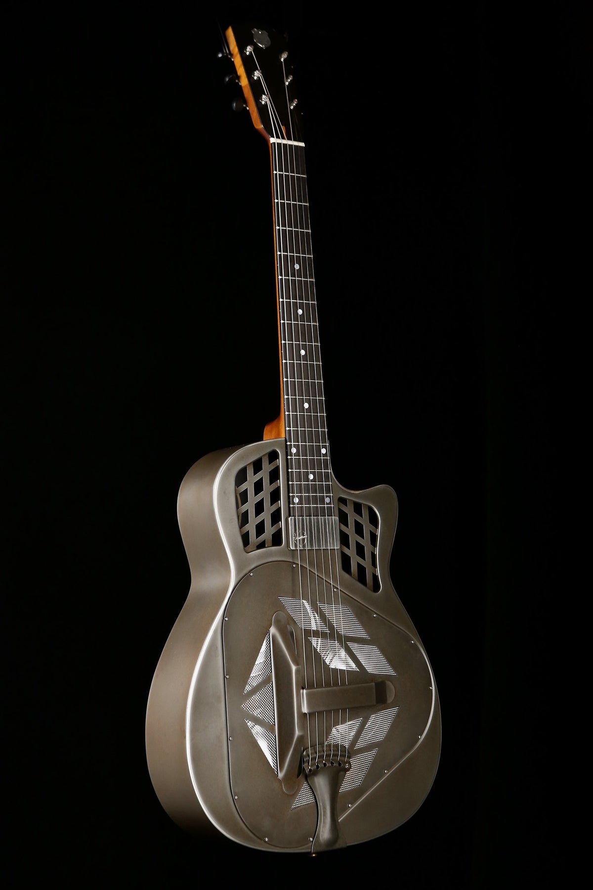 National Reso-Phonic T-14 Cutaway Tricone Weathered Steel Resonator Acoustic Electric Guitar - Acoustic Centre Music Store, Melbourne Australia