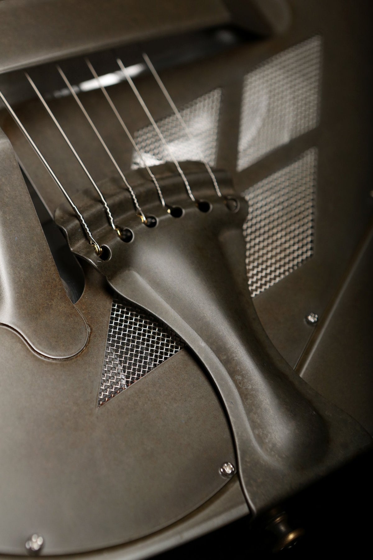 National Reso-Phonic T-14 Cutaway Tricone Weathered Steel Resonator Acoustic Electric Guitar - Acoustic Centre Music Store, Melbourne Australia