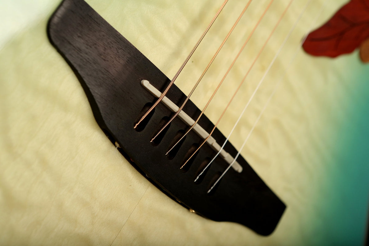 Ovation Celebrity Elite Exotic &#39;Quilted Maple Mint Burst&#39; Acoustic Electric Guitar - Acoustic Centre Music Store, Melbourne Australia