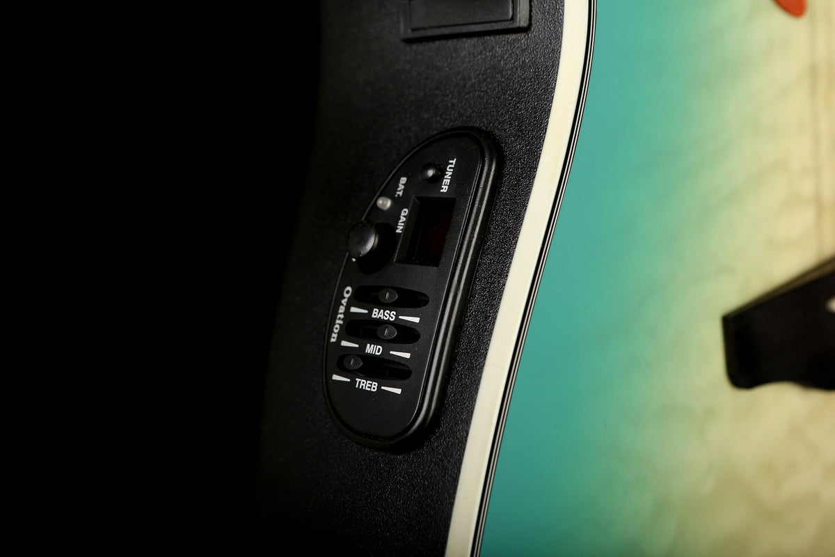 Ovation Celebrity Elite Exotic &#39;Quilted Maple Mint Burst&#39; Acoustic Electric Guitar - Acoustic Centre Music Store, Melbourne Australia