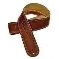 Martin Guitars Brown Baseball Leather / Suede Guitar Strap - Acoustic Centre Music Store, Melbourne Australia