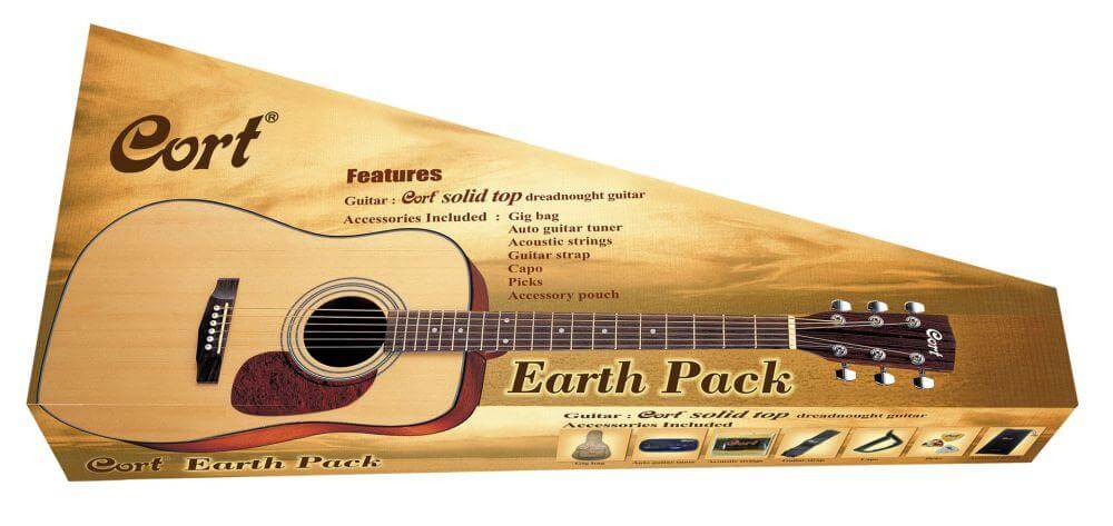 Cort Earth 70 Acoustic Guitar Starter Pack - Acoustic Centre Music Store, Melbourne Australia