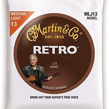 Martin MLJ13 Laurence Juber&#39;s Choice Retro Monel Acoustic Guitar Strings - .013 - .056 - Acoustic Centre Music Store, Melbourne Australia