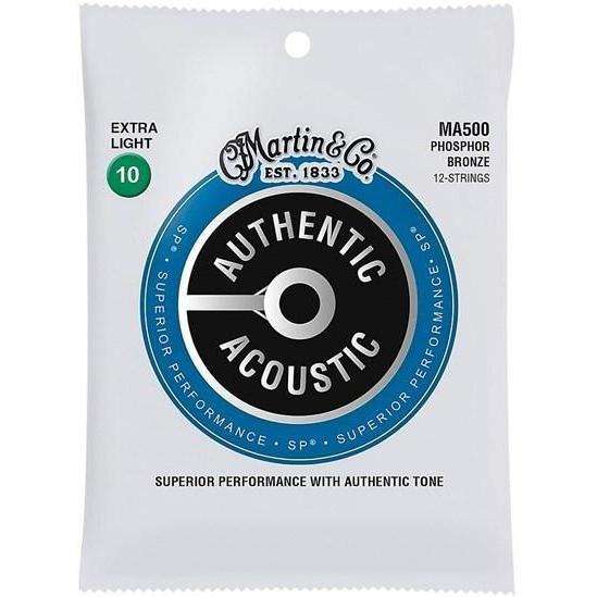 Martin Authentic Acoustic 12-String Phosphor Bronze Acoustic Strings - Acoustic Centre Music Store, Melbourne Australia