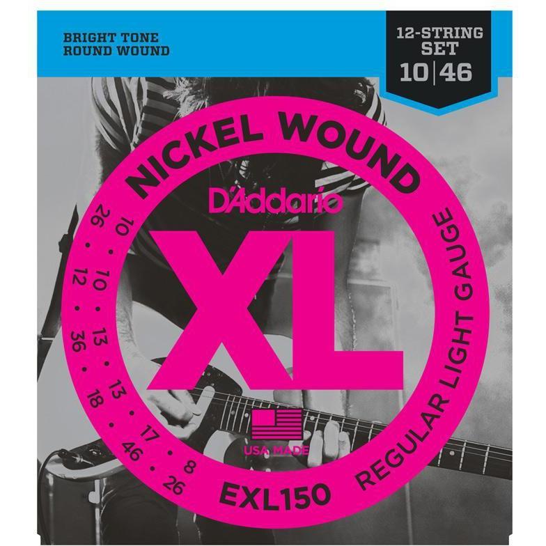 D'Addario EXL150 12-String Electric Guitar Strings - .010 - .047 - Acoustic Centre Music Store, Melbourne Australia
