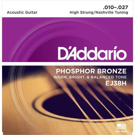 D&#39;Addario EJ38H Nashville Tuning Acoustic Strings - .010 - .027 - Acoustic Centre Music Store, Melbourne Australia