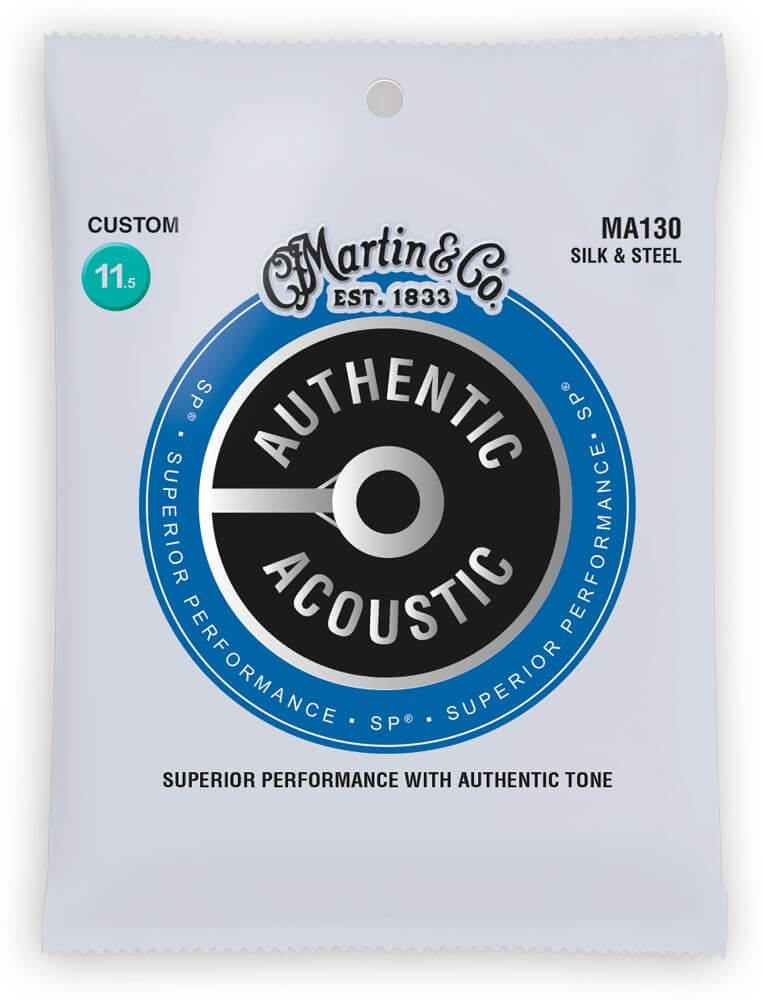 Martin MA130 Silk &amp; Steel Acoustic Guitar Strings - .0115 - .047 - Acoustic Centre Music Store, Melbourne Australia
